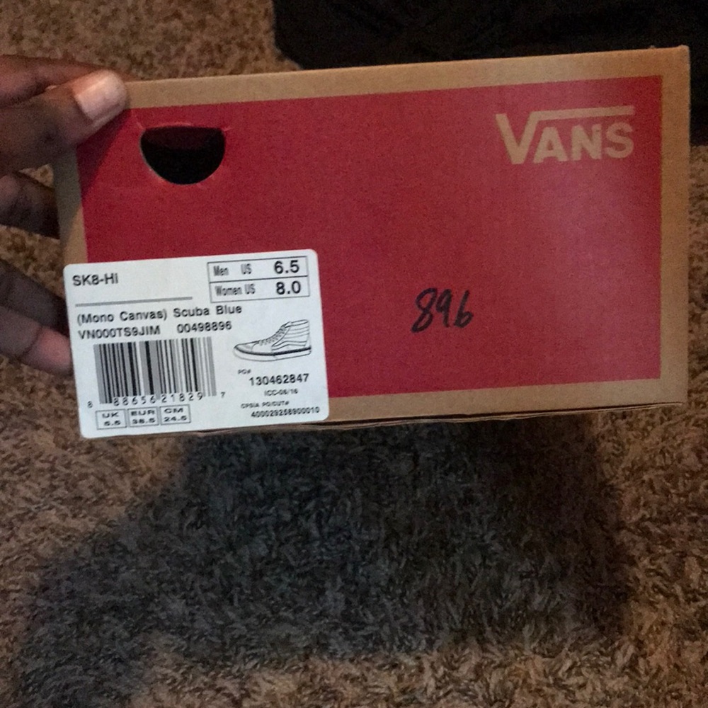 Neon Blue Vans
